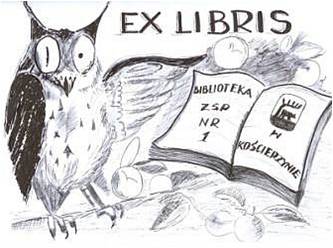 Opis: logo biblioteki szkolnej